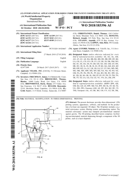 WO 2018/183396 Al 04 October 2018 (04.10.2018) W !P O PCT