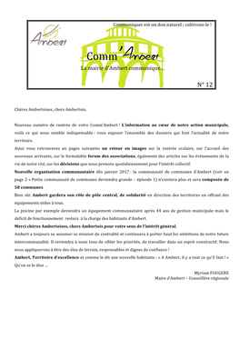 Comm'ambert N°12