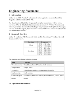 Engineering Statement