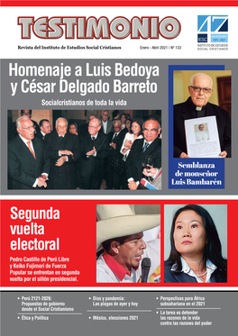 Homenaje a Luis Bedoya Y César Delgado Barreto Socialcristianos De Toda La Vida