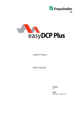 Easydcp Player Manual