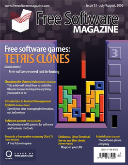 Free Software Magazine July/August 2006