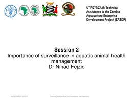 Aquatic Animal Disease Surveillance