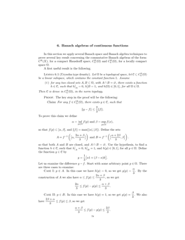 6. Banach Algebras of Continuous Functions