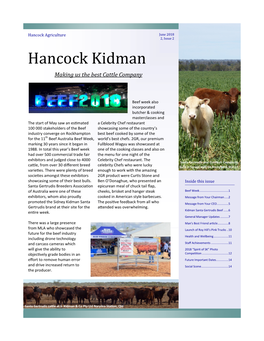 Hancock Kidman Newsletter