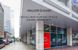 RETAIL/RESTAURANT SPACE LEASING OPPORTUNITY Hard Corner Location with Metrorail Line and Tunnel Access Adjacent to Jimmy John’S