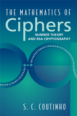 The Mathematics of Ciphers Number Theory and RSA Cryptography