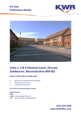 Units 1, 2 & 4 Chestnut Court, Jill Lane, Sambourne, Worcestershire B96