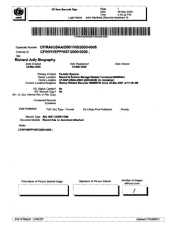 Richard Jolly Biography Date Created Date Registered Date Closed 03-Mar-2000 03-Mar-2000