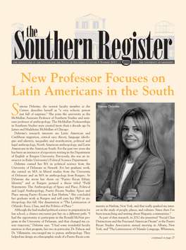 New Professor Focuses on Latin Americans in the South