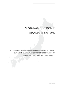Sustainable Design of Transport Systems