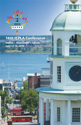 16Th ICPLA Con Halifax, Canada