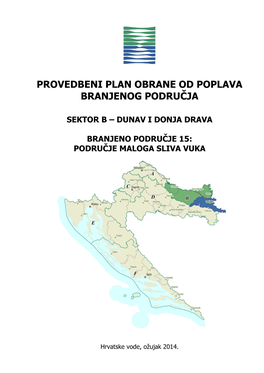 Provedbeni Plan Obrane Od Poplava Branjenog Područja