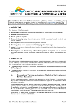 Landscaping Requirements for Industrial & Commercial Areas