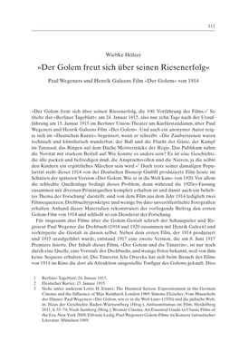 Der Golem Freut Sich Über Seinen Riesenerfolg«