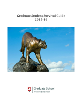 Graduate Student Survival Guide 2015-16 Contents