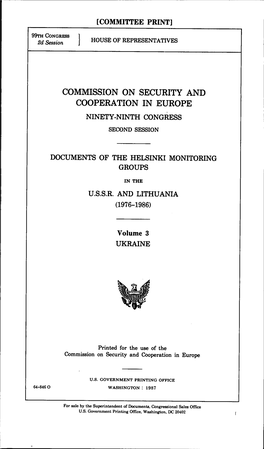 1986 Documents of the Helsinki Monitoring Group, Vol. 3