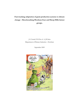 Fast-Tracking Adaptation of Grain Production Systems to Climate Change – Benchmarking Horsham East and Sheep Hills Farmer Groups