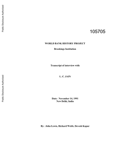 World Bank Document