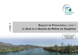 Rapport De Présentation, Livre 1 Du Scot De La Boucle Du Rhône En
