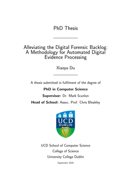 A Methodology for Automated Digital Evidence Processing