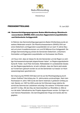 Pressemitteilung 15