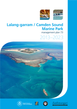 Lalang-Garram / Camden Sound Marine Park Management Plan