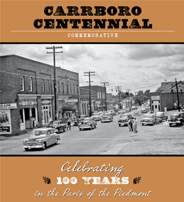 Carrboro Centennial Commemorative