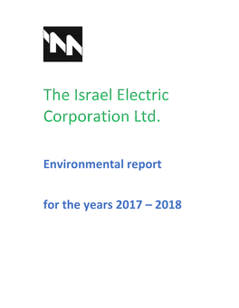 Environmental Report for the Years 2017 – 2018