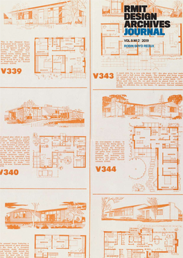 Rmit Design Archives Journal Vol 9 Nº 2 | 2019 Robin Boyd Redux Robin Boyd Redux