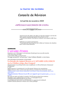 Conseils De Révision