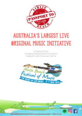 Australia's Largest Live Original Music Initiative