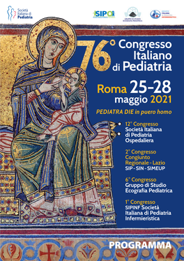 Di Pediatria Roma 25-28 Maggio 2021 PEDIATRA DIE in Puero Homo