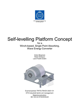 Self-Levelling Platform Concept for a Winch-Based, Single Point Absorbing, Wave Energy Converter