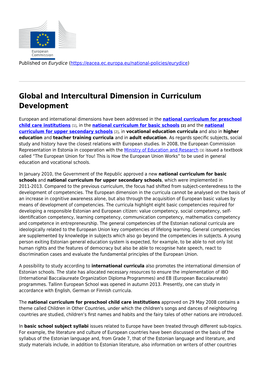 13.4. Other Dimensions of Internationalisation in Early