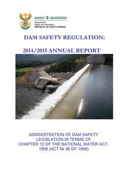 Dam Safety Office Annual Report 2014/2015