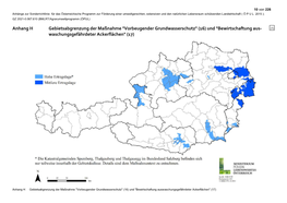 Anhang H Gebietsabgrenzung Der Maßnahme "Vorbeugender Grundwasserschutz" (16) Und "Bewirtschaftung Aus- (1) Waschungsgefährdeter Ackerflächen" (17)