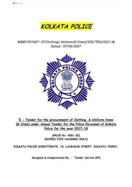 Kolkata Police