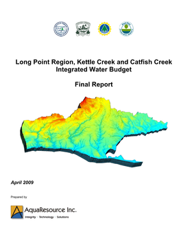 Long Point Region, Kettle Creek and Catfish Creek Integrated Water Budget