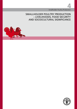 Smallholder Poultry Production – Livelihoods, Food Security and Sociocultural Significance