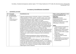 Arvamuste Ja Kooskõlastuste Koondtabel 1