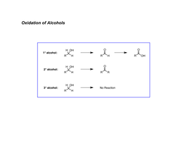 Oxidation of Alcohols