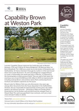 Capability Brown at Weston Park