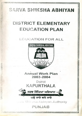 SSA DEEP Education for All Annual Work Plan 2003