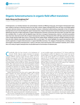 Organic Heterostructures in Organic Field-Effect Transistors