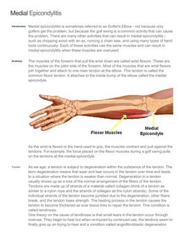 Medial Epicondylitis