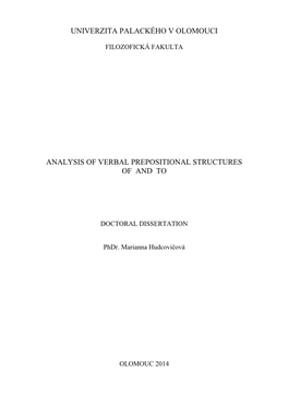 The Analyses of the Most Frequent Verbal Prepositional Equivalencies