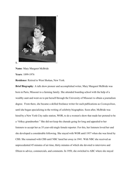 Mary Margaret Mcbride, by Blaze Interligi (PDF)