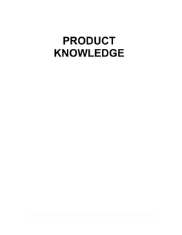 Product Knowledge