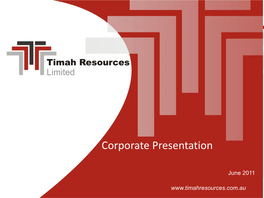 Corporate Presentation